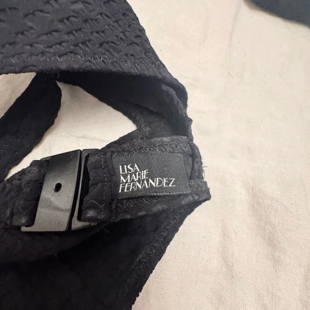 Lisa Marie Fernandez Black High-Waisted Bikini Set - Size 1 (US 2-4) - Picture 7 of 10